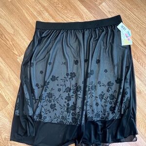 LuLaRoe Black Striped Skirt